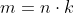 m = n\cdot k